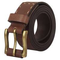 32-36 inch Handmade Genuine 40mm Leather Adjustable Belt Gift for Men Teen Boy Everyday Office College School Brown